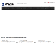 Tablet Screenshot of imperialrubber.com